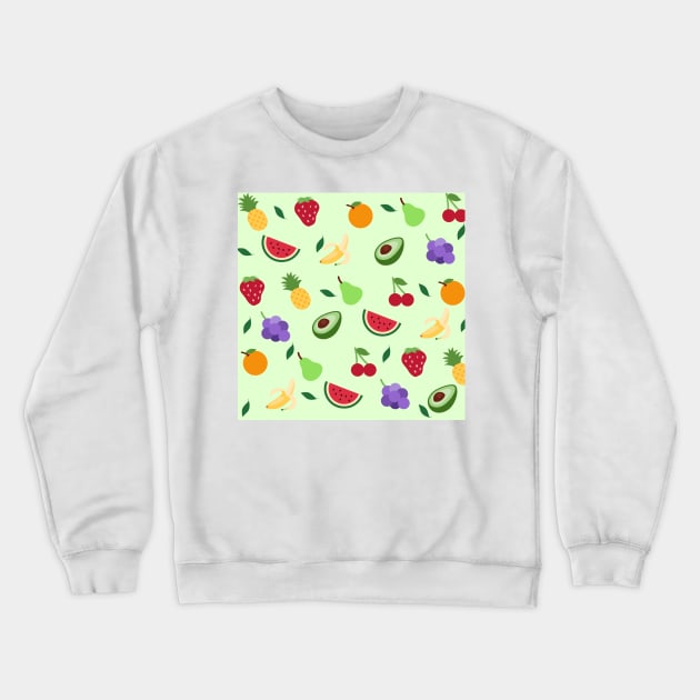 Fruits pattern Crewneck Sweatshirt by maryamazhar7654